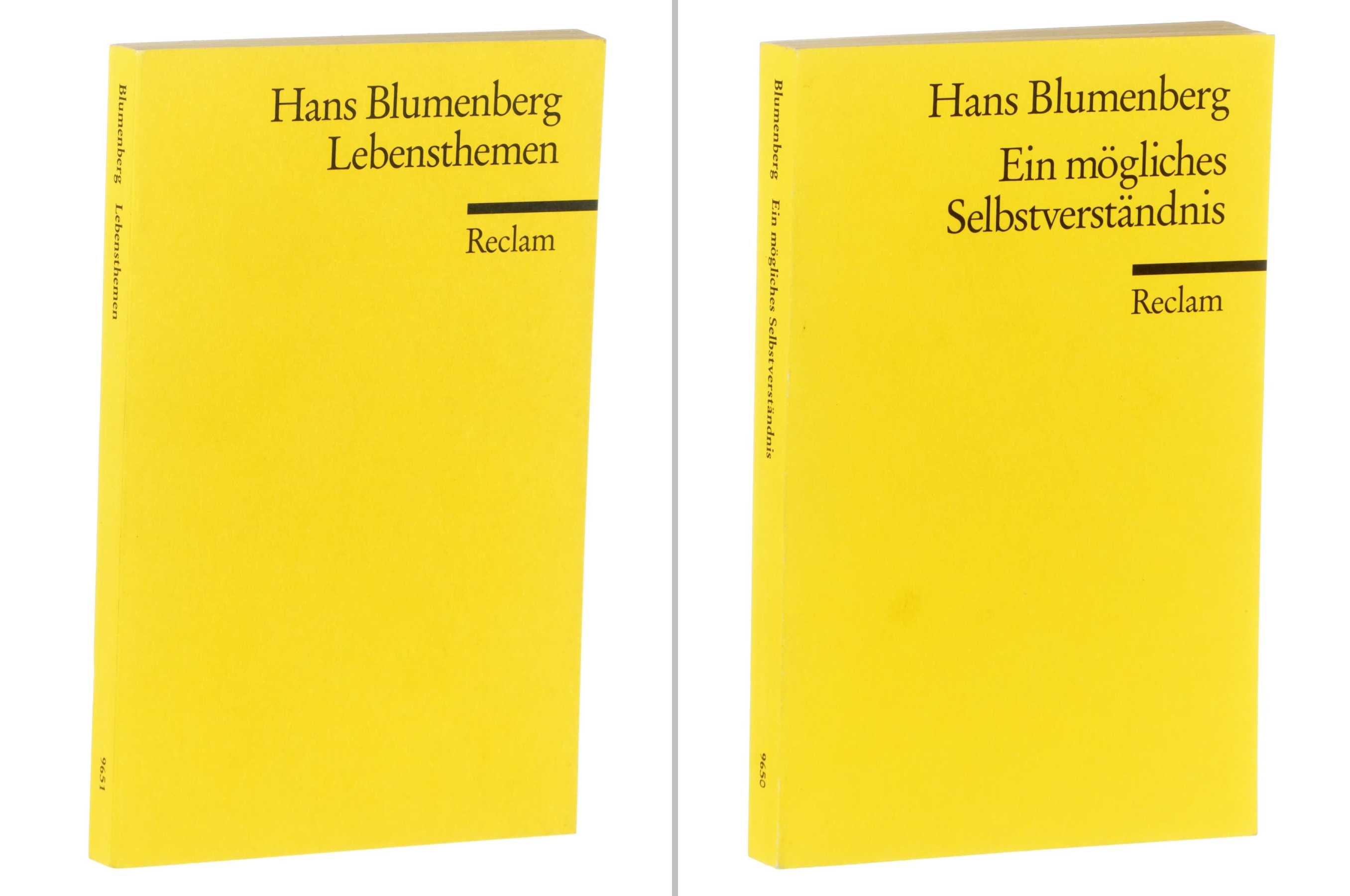 Blumenberg, Hans:  Ein mögliches Selbstverständnis. Aus dem Nachlaß. / Lebensthemen. Aus dem Nachlaß. 