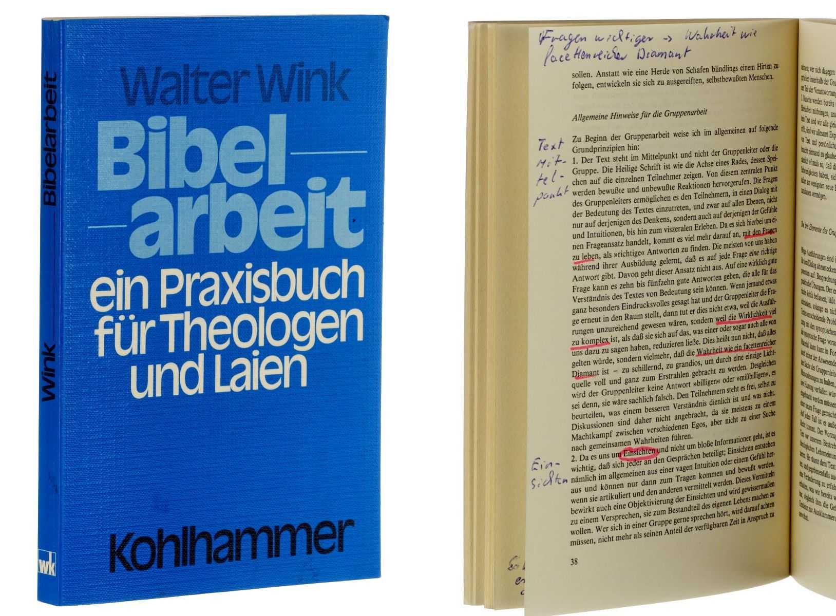 Wink, Walter:  Bibelarbeit. Ein Praxisbuch für Theologen und Laien. 