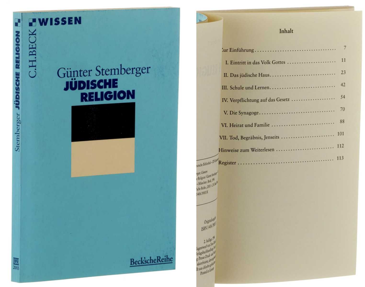 Stemberger, Günter:  Jüdische Religion. 