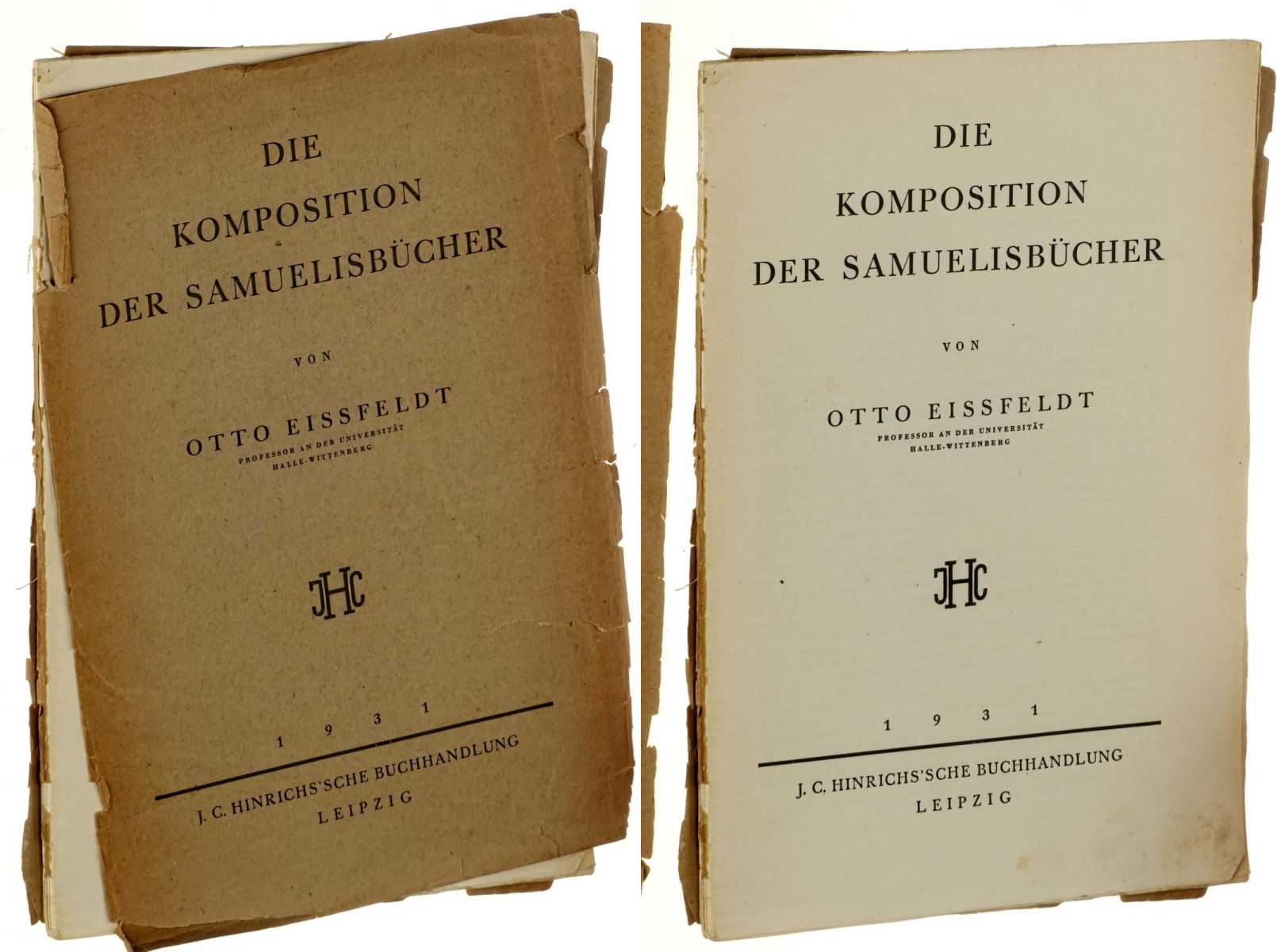 Eißfeldt, Otto:  Die Komposition der Samuelisbücher. 
