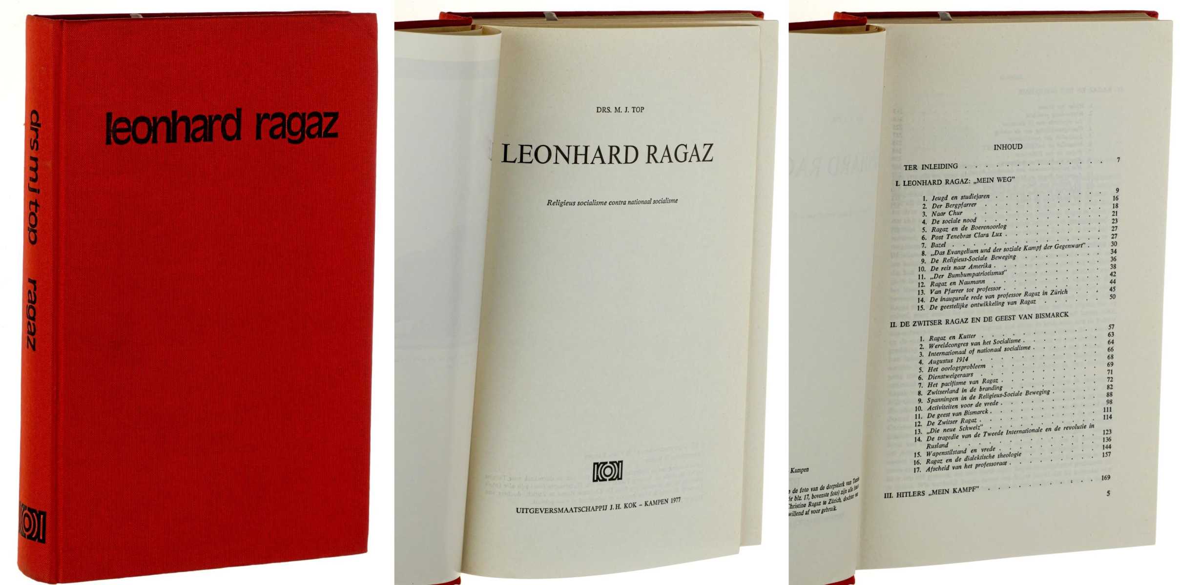 Top, M. J.:  Leonhard Ragaz. Religieus socialisme contra nationaal socialisme. 