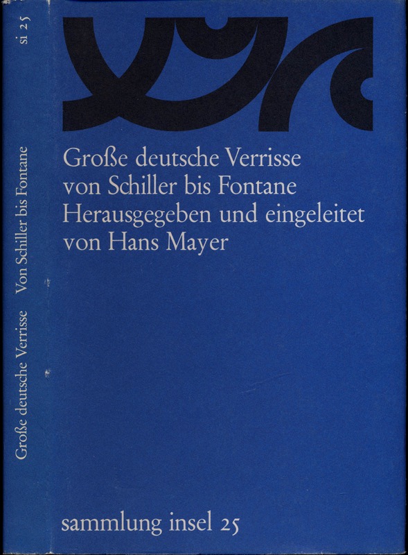 MAYER, Hans (Hrg.)  Große deutsche Verrisse von Schiller bis Fontane. 