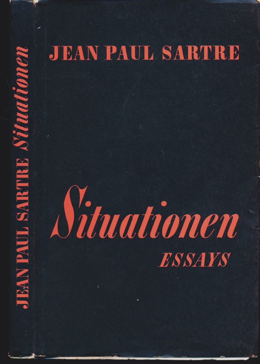 SARTRE, Jean Paul  Situationen. Essays. Dt. von Hans Georg Brenner und Günther Scheel.  