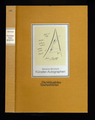 Bernhard, Marianne (Hrg.)  Künstler-Autographen. Dichter, Musiker, bildende Künstler in ihren Handschriften. 