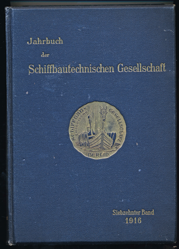   Jahrbuch der Schiffbautechnischen Gesellschaft. hier: 17. Band. 