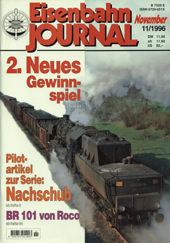   Eisenbahn Journal Heft 11/1996 (November 1996). 