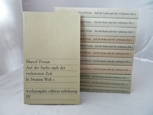 PROUST, Marcel  Auf der Suche nach der verlorenen Zeit. 13 Bände (= kompl. Edition). Dt. von Eva Rechel-Mertens.  