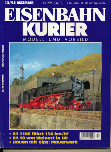 Div.  Eisenbahn-Kurier. Modell und Vorbild. hier: Heft Nr. 279 / 12/95 (Dezember 1995). 