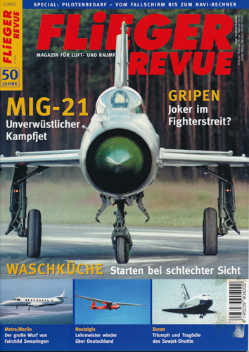   Flieger Revue. Magazin für Luft- und Raumfahrt. hier: Heft 2/2002 (50. Jahrgang). 