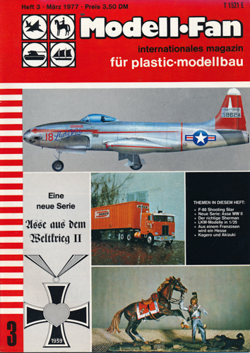   Modell-Fan. internationales magazin für plastic-modellbau. hier: Heft 3/1977. 