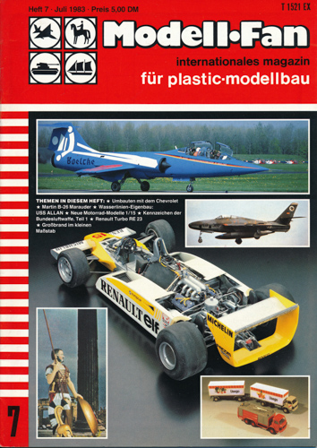   Modell-Fan. internationales magazin für plastic-modellbau. hier: Heft 7/1983. 