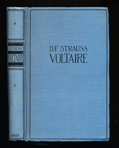 STRAUSS, David Friedrich  Voltaire. Sechs Vorträge. 