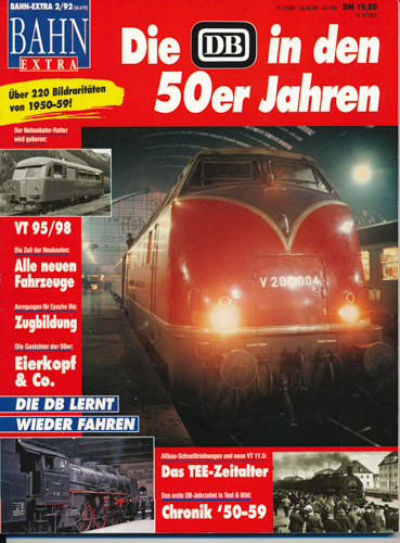   Bahn Extra Heft 2/92: Die DB in den 50er Jahren. 