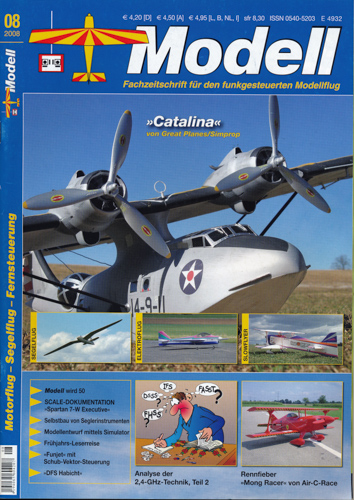   Modell. Fachzeitschrift für den funkgesteuerten Modellflug. hier: Heft 8/2008. 