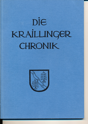 HUBER, Joh. Baptist  Chronik von Krailling. Landkreis Starnberg, Oberbayern. 