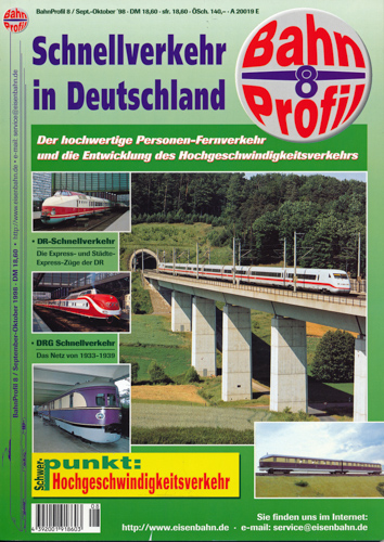   BahnProfil Heft 8 /  Sept.-Okt. 1998: Schnellverkehr in Deutschland. 