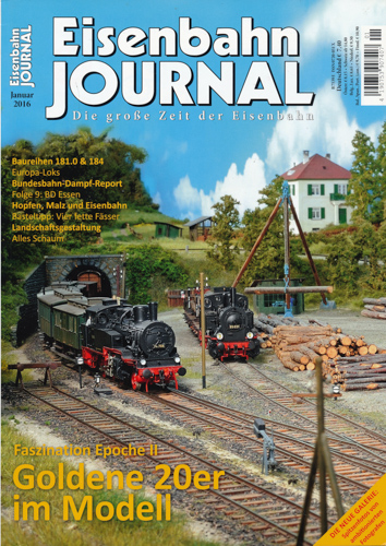   Eisenbahn-Journal Heft Januar 2016: Goldene 20er im Modell. Faszination Epoche II. 