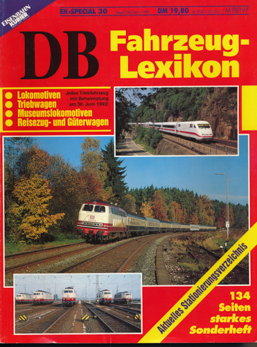   Eisenbahn-Kurier EK-special 30 (Sept./Okt./Nov. 1993): DB Fahrzeug-Lexikon. 