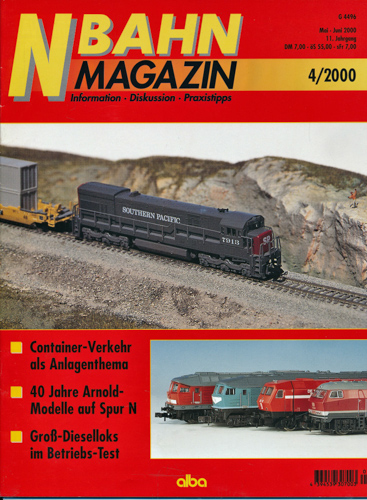   NBahn Magazin Heft 4/2000: Container-Verkehr als Anlagenthema u.a.. 