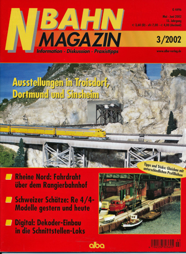   NBahn Magazin Heft 3/2002: Ausstellungen in Troisdorf, Dortmund und Sinsheim u.a.. 