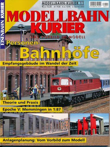   Eisenbahn Kurier Modellbahn-Kurier Heft 11: Personen-Bahnhöfe. 