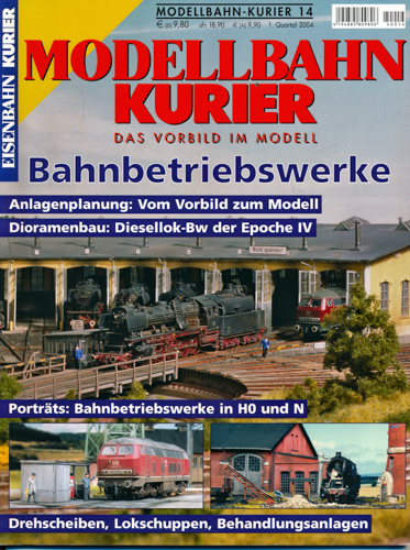   Eisenbahn Kurier Modellbahn-Kurier Heft 14: Bahnbetriebswerke. 