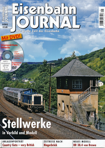   Eisenbahn Journal Heft 9/2012: Stellwerke in Vorbild und Modell (ohne DVD!). 