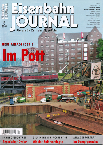   Eisenbahn Journal Heft 8/2009: Im Pott. Neue Anlagenserie. 