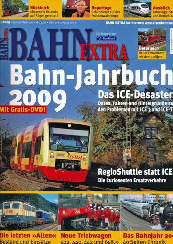   Bahn-Extra Heft 1/2009: Bahn-Jahrbuch 2009 (mit DVD!). 