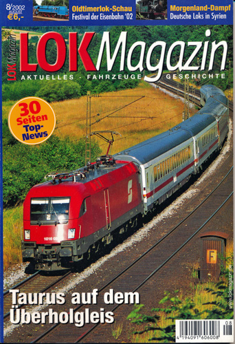   Lok Magazin Heft 8/2002: Taurus auf dem Überholgleis. 