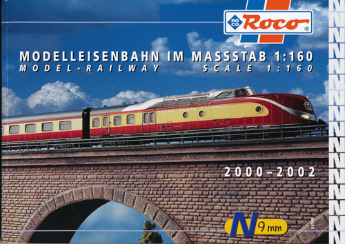   ROCO. Modelleisenbahn im Maßstab 1:160.  Katalog 2000-2002. 