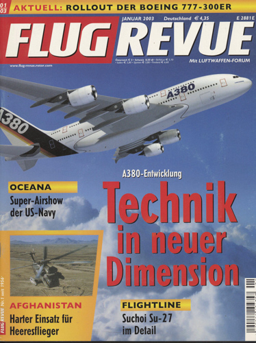   Flug Revue. Flugwelt International. hier: Heft 01/03. 