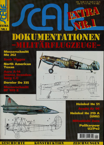   Scale Extra. hier: Heft Extra Nr. 1: Dokumentationen  - Militärflugzeuge -. 