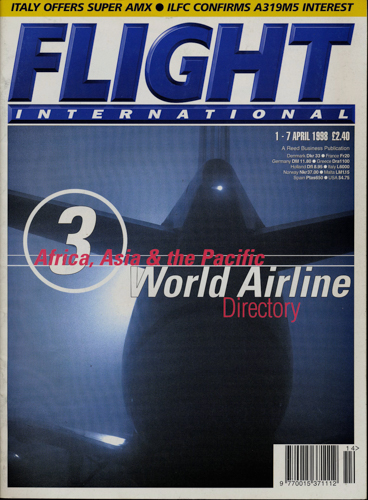   Flight International. A Reed Business Publication.here: 1. - 7. April 1998. 
