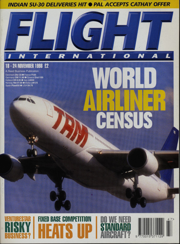   Flight International. A Reed Business Publication.here: 18. - 24. November 1998. 