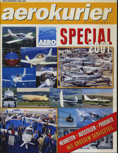   Aerokurier international. hier: Heft special 2001: AERO Friedrichshafen. 