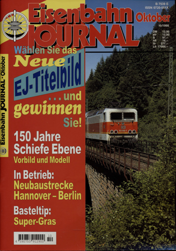   Eisenbahn Journal Heft 10/1998 (Oktober 1998). 