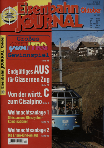   Eisenbahn Journal Heft 10/1997 (Oktober 1997). 