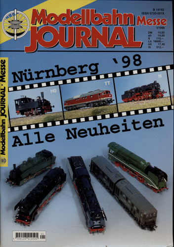   Modellbahn Journal Heft I/1998: Messe Nürnberg '98. 