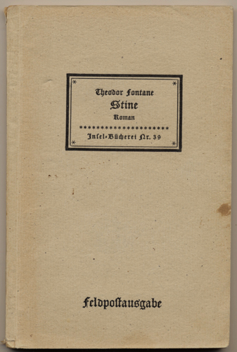 Fontane, Theodor  Stine. Roman. 