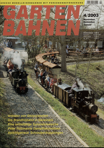   Gartenbahnen Heft 4/2003. 