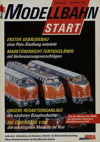   MIBA Modellbahn Start Heft 3. Ausgabe 1990. 