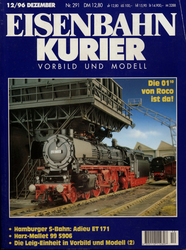   Eisenbahn-Kurier Heft Nr. 291 (12/1996 Dezember). 