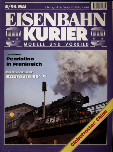   Eisenbahn-Kurier Heft Nr. 5/94 (Mai 1994). 