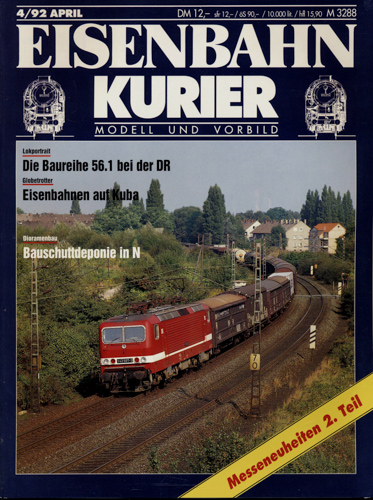   Eisenbahn-Kurier Heft Nr. 4/92 (April 1992). 