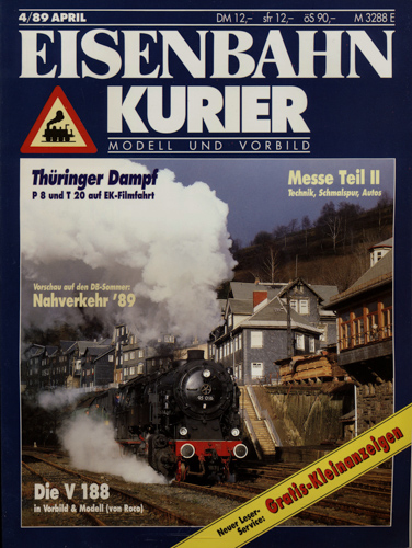   Eisenbahn-Kurier Heft Nr. 4/89 (April 1989). 