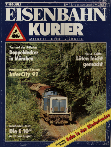   Eisenbahn-Kurier Heft Nr. 7/89 (Juli 1989). 