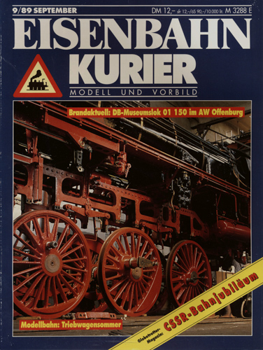   Eisenbahn-Kurier Heft Nr. 9/89 (September 1989). 