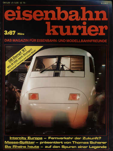   Eisenbahn-Kurier Heft Nr. 3/87 (März 1987). 
