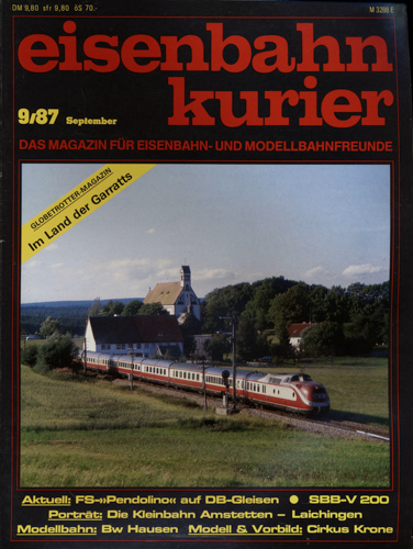   Eisenbahn-Kurier Heft Nr. 9/87 (September 1987). 